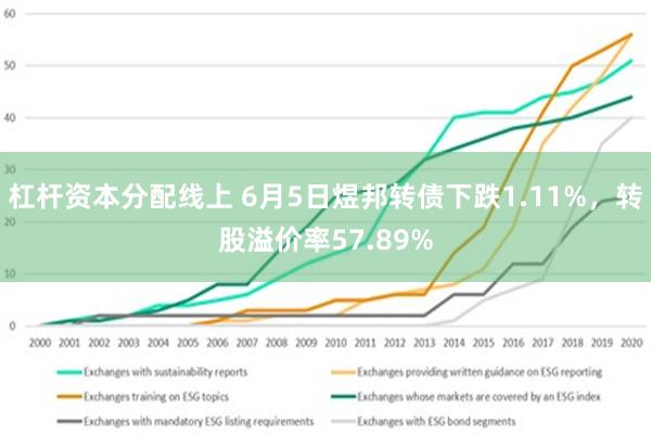 杠杆资本分配线上 6月5日煜邦转债下跌1.11%，转股溢价率57.89%