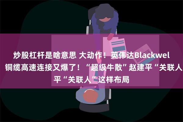 炒股杠杆是啥意思 大动作！英伟达Blackwell芯片投产，铜缆高速连接又爆了！“超级牛散”赵建平“关联人”这样布局