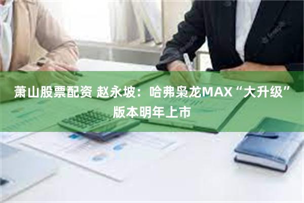 萧山股票配资 赵永坡：哈弗枭龙MAX“大升级”版本明年上市