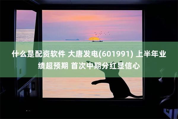 什么是配资软件 大唐发电(601991) 上半年业绩超预期 首次中期分红显信心